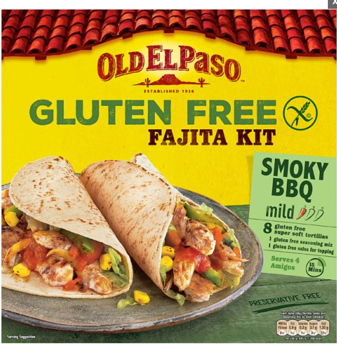 Old El Paso Gluten Free Fajita Kit 8pk