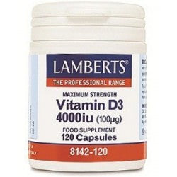 H01-8142/120 Lamberts Vitamin D3 4000iu*