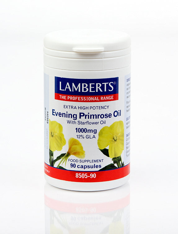H01-8505/90 Lamberts Evening Primrose With Starflower Oil 1000mg - Extra High Potency*