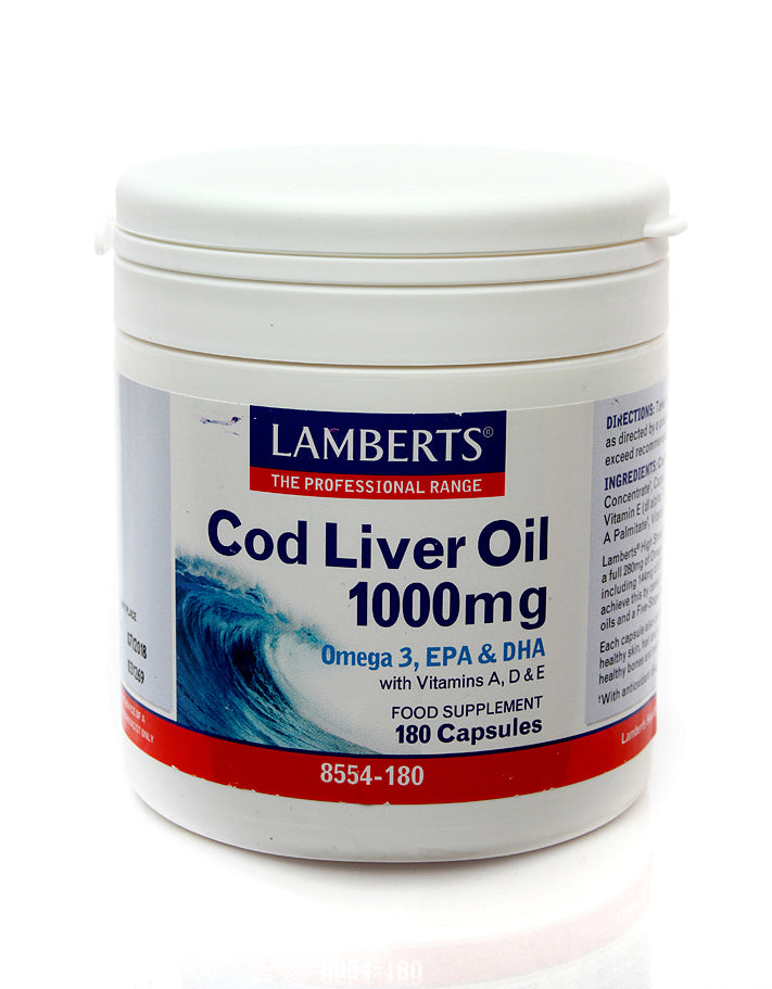 H01-8554/180 Lamberts Cod Liver Oil 1000mg*