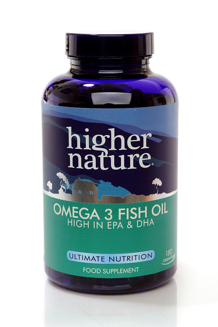 H02-FIS180 Higher Nature Omega 3 Fish Oil Capsules*