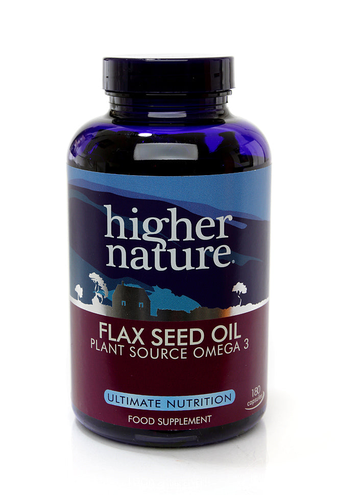 H02-OEFC180 Higher Nature Flax Seed Oil Capsules*