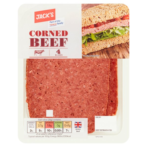 Jacks Corned Beef 4 slices