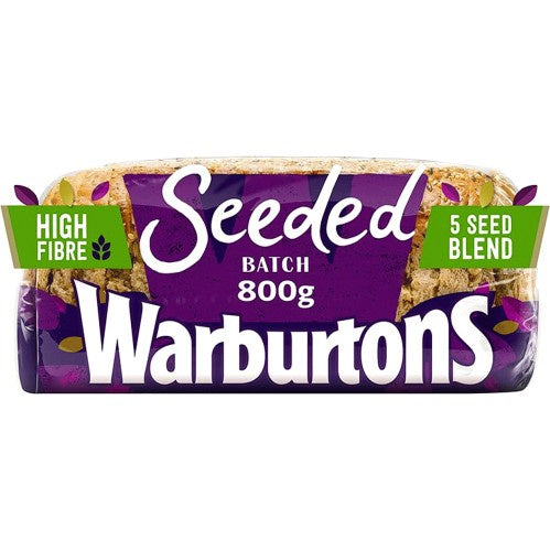 Warburtons Seeded Batch 5 Seeds 800g