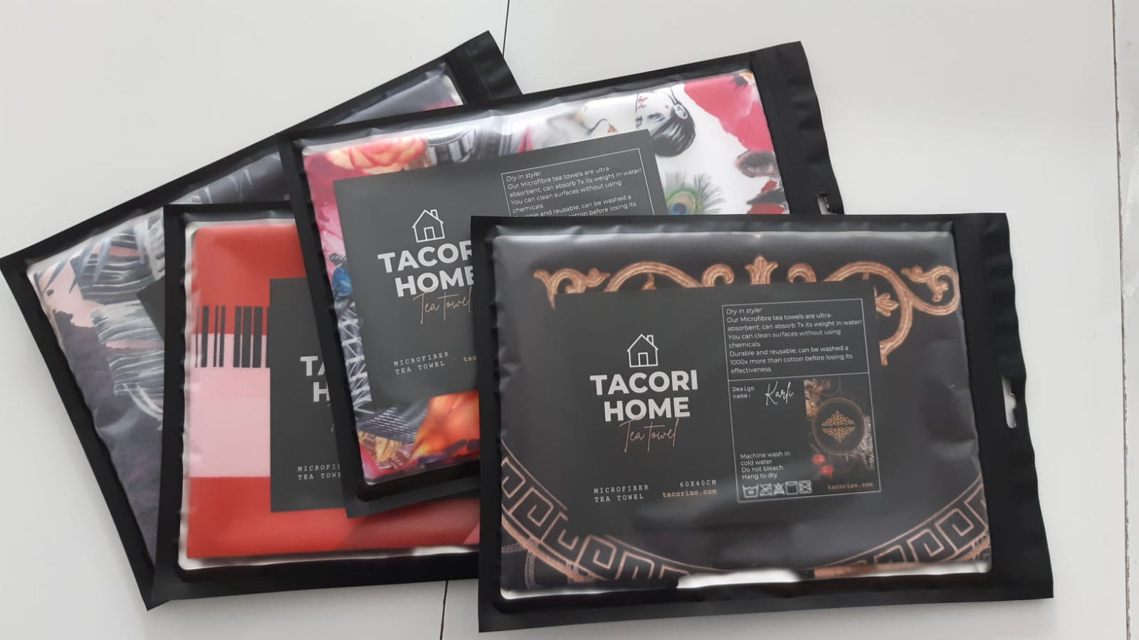 Assorted Tacori Microfiber Tea Towel 60x40cm*