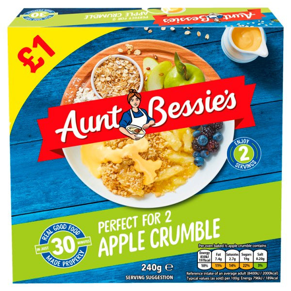 Aunt Bessie's Apple Crumble 240g