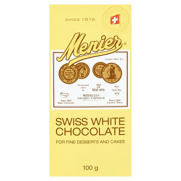 Menier White Cooking Chocolate 100g