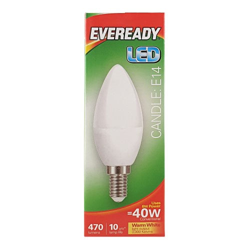 Eveready LED Candle Bulb Screw E14 40w*