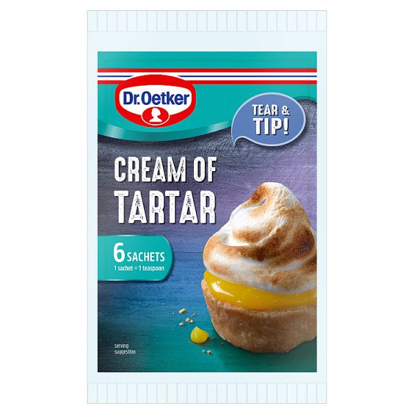Dr Oetker Cream Of Tartar Sachets 6 x 5g