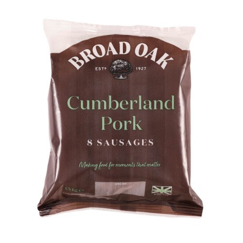 Broad Oak 8 Cumberland Sausages 454g