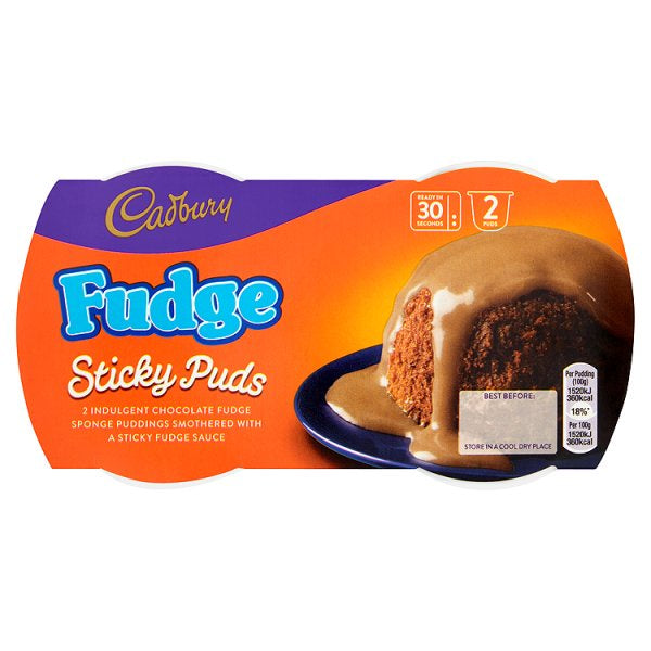 Cadbury Fudge Sponge Pudding Twin pack 2 x 95g
