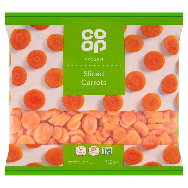 Co-op Sliced Carrots Frozen 750g