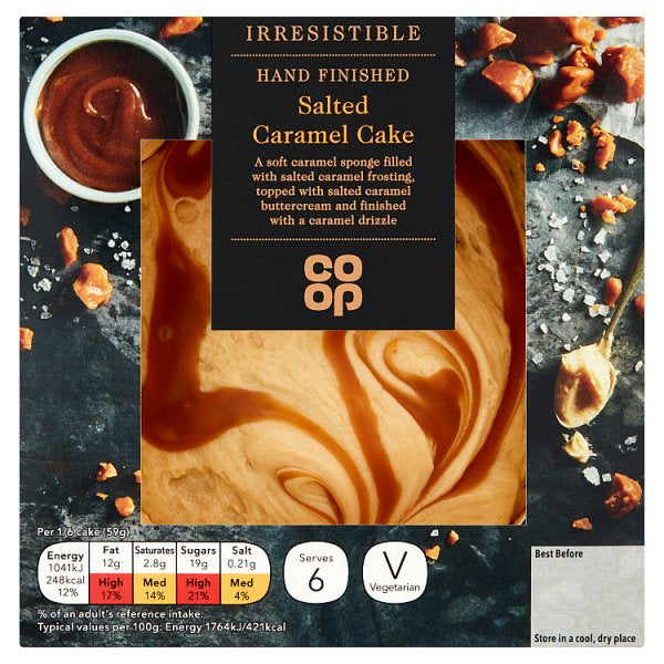 Co-op Irresistible Salted Caramel Cake