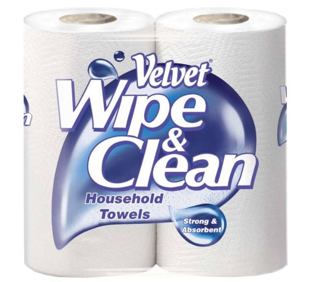 Velvet Wipe & Clean 2pk*