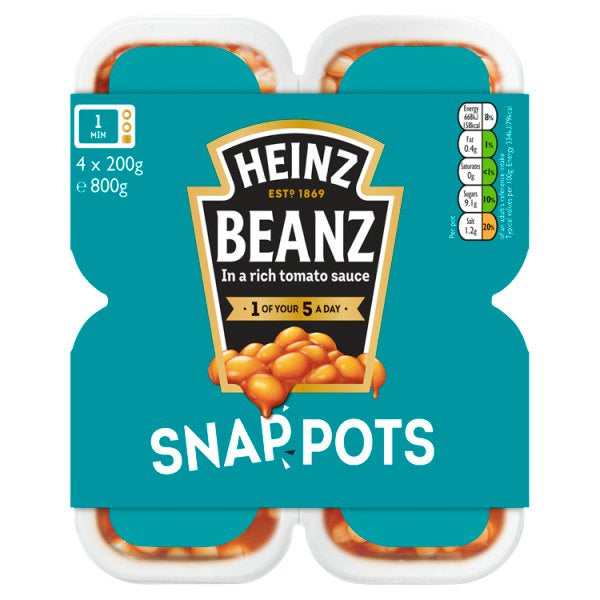 Heinz Baked Beanz Snap Pot (4x200G) #