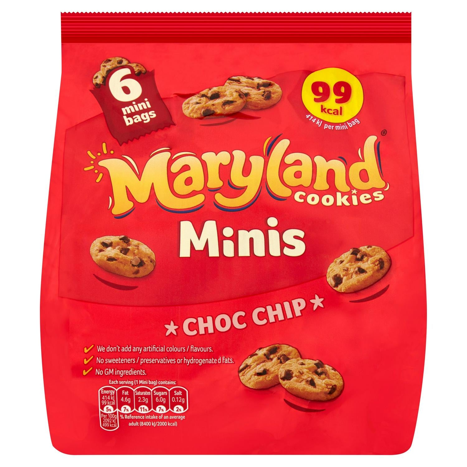 Maryland Cookies - Mini Choc Chip (6pk)
