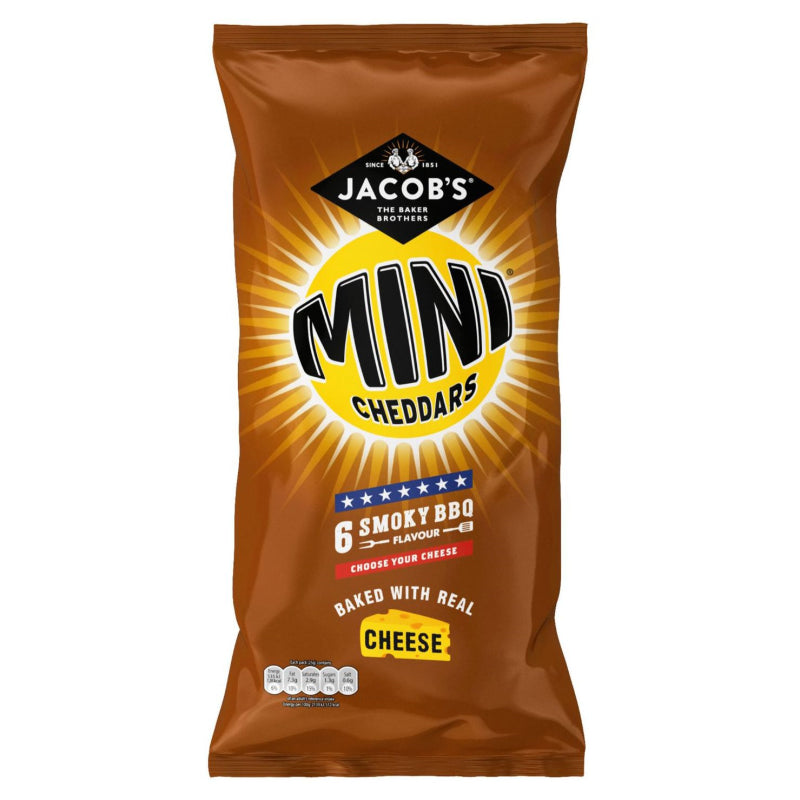 Jacobs Mini Cheddars Smoky BBQ (6x25g)