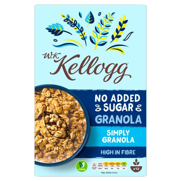Kelloggs No Added Sugar Granola (plain) 570g