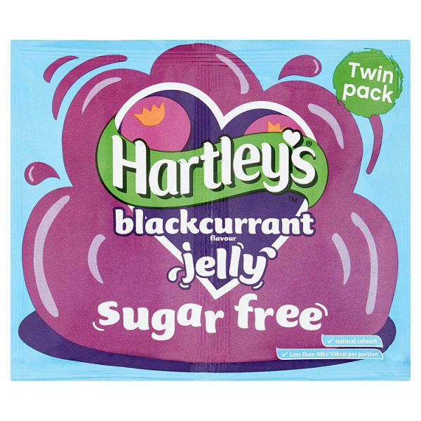 Hartleys Sugar Free Blackcurrant Jelly Sachet 23g twin pack