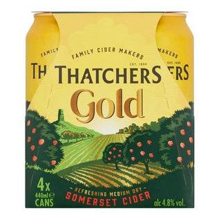 Thatchers Gold Cider Cans 4x440ml*