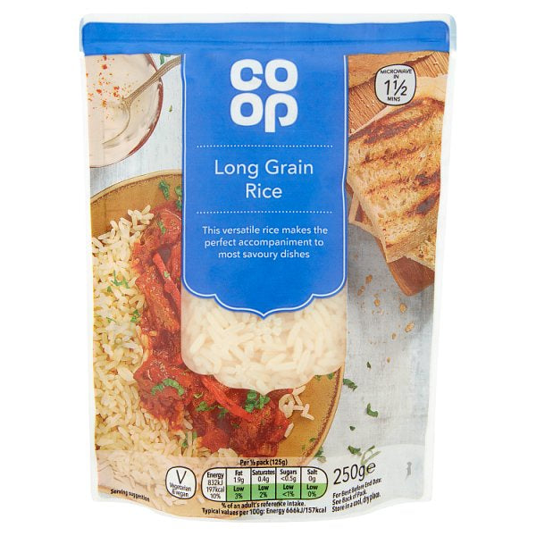Co-op Long Grain Microwave Rice 250g