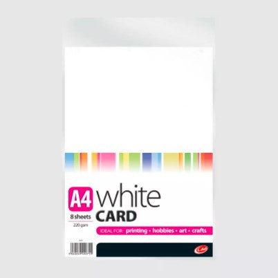 Club A4 White Card 8 shts*