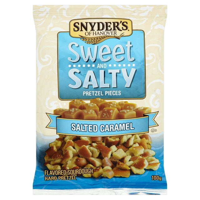 Snyders Salted Caramel Pretzel Pieces 100g