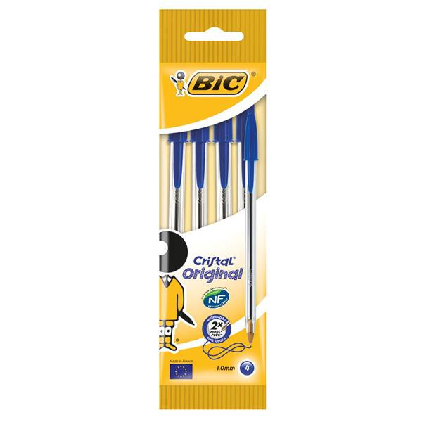 Bic Blue Pen 4pk