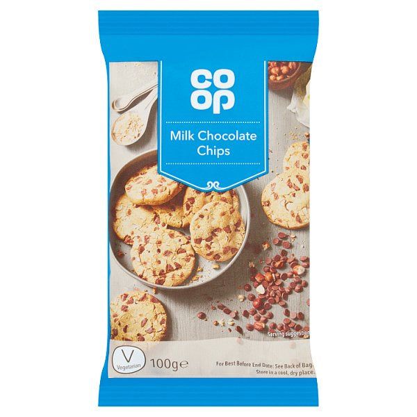 Co-op Milk Chocolate Chips 100g