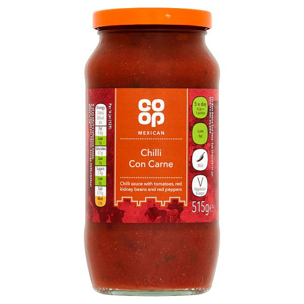 Co-op Mild Chilli Con Carne Sauce 515g