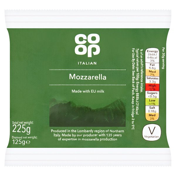 Co-Op Mozzarella 125g