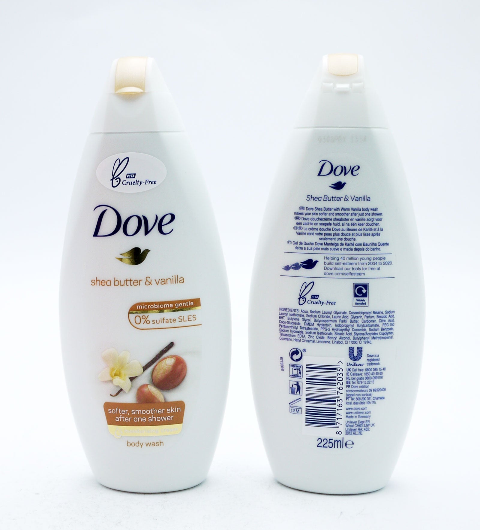 Dove Shea Butter & Vanilla Body Wash 225ml*