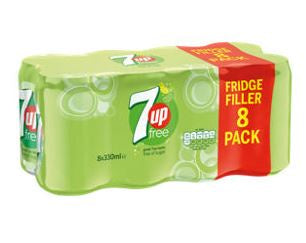7 Up Free Cans 8 x 330ml*