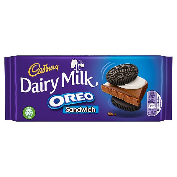 Cadbury Dairy Milk Oreo Sandwich 96g *