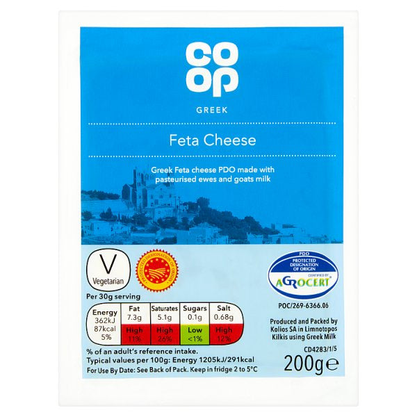 Co-Op Greek Feta Cheese 200g