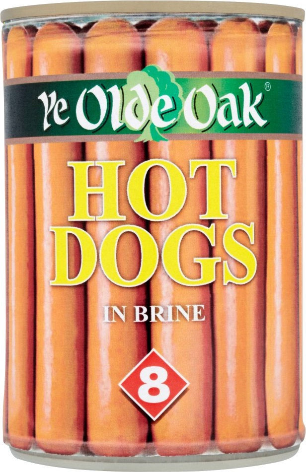 Ye Olde Oak Hot Dogs In Brine (8 Per Pack - 400g)