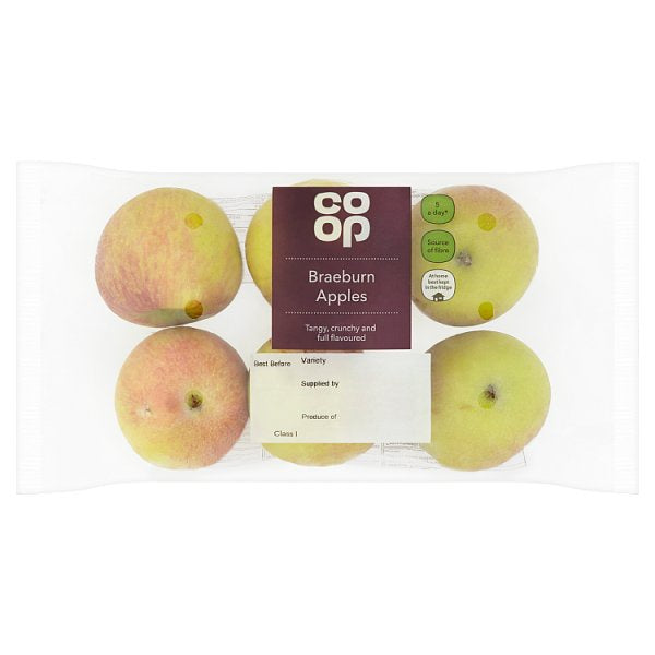 Co Op Braeburn Apples 6 Pack