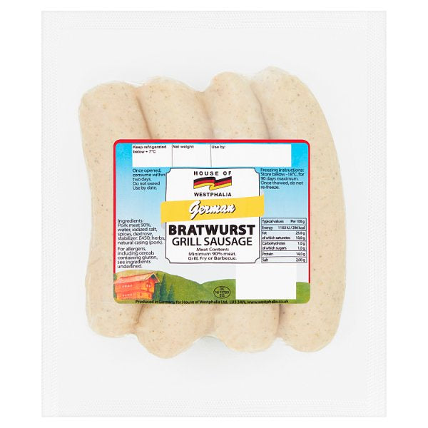 HOW Bratwurst Sausages 360g