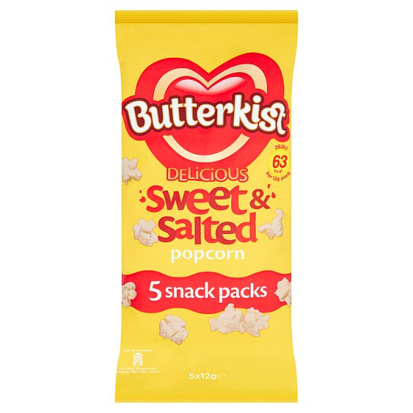Butterkist sweet & salty popcorn 5pk*