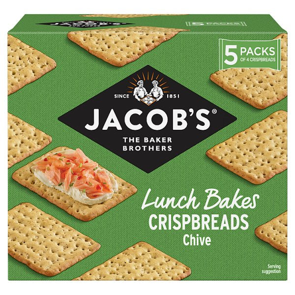 Jacobs Chive Crispbread 5pk 190g