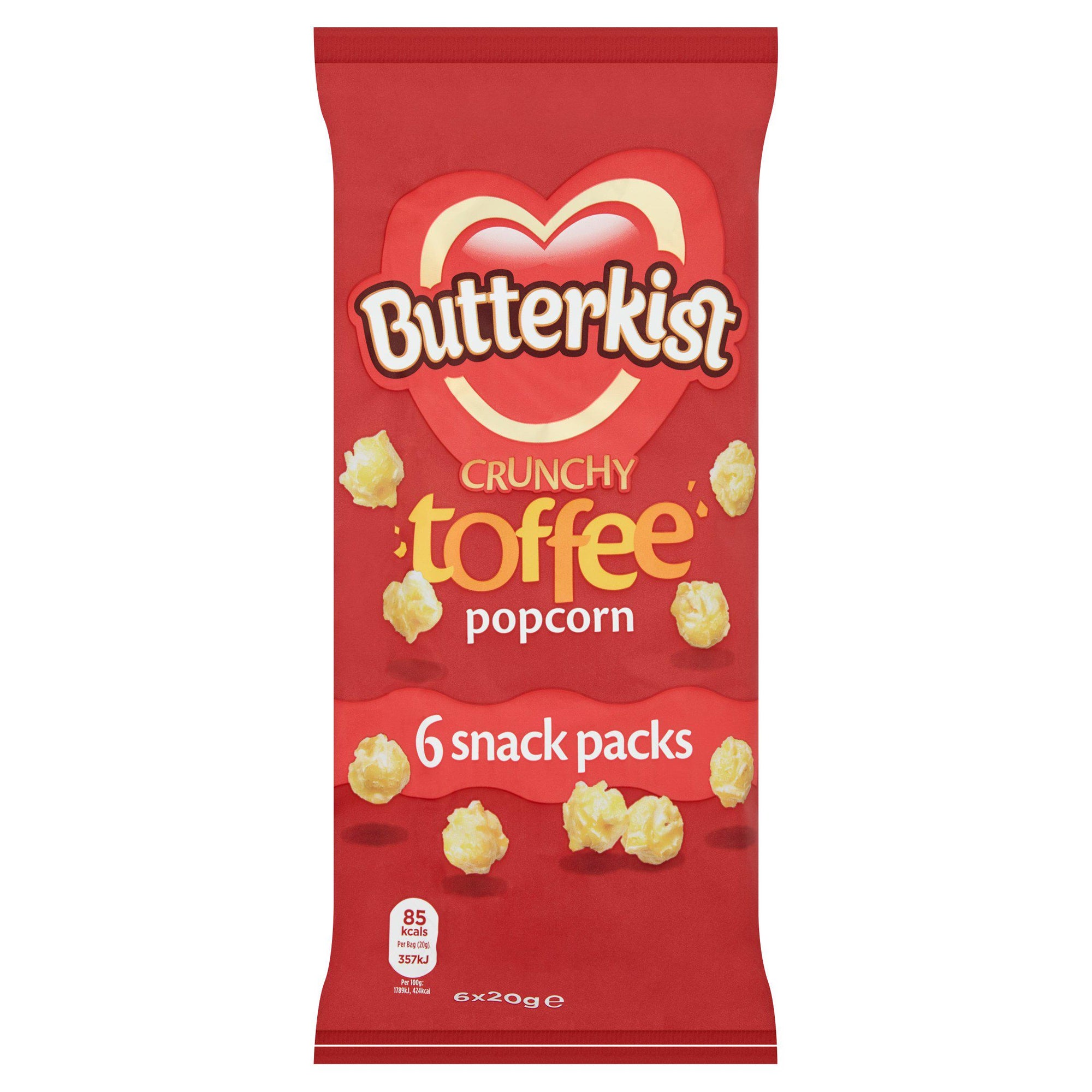 Butterkist Crunchy Toffee Popcorn (6x20g)*