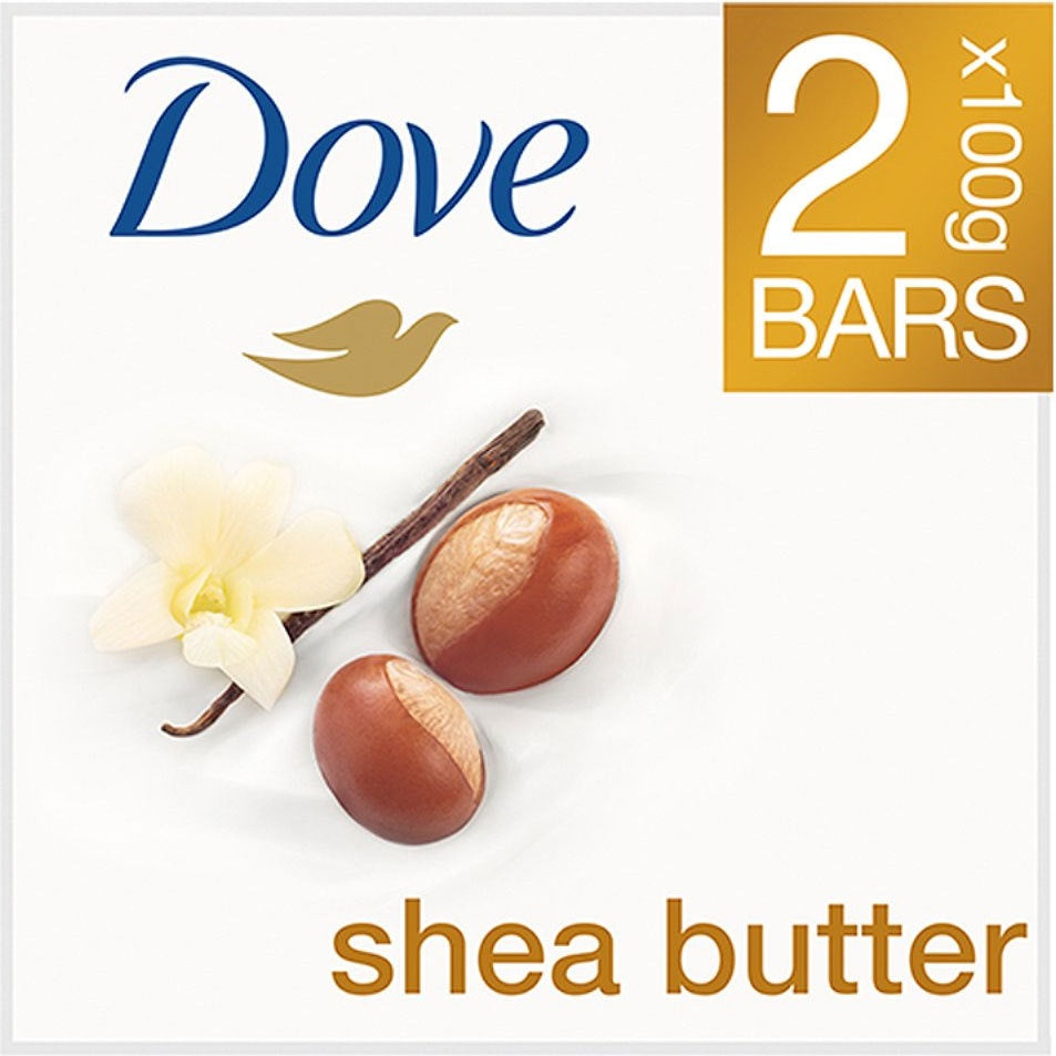 Dove Bar Soap Shea Butter 2x100g*