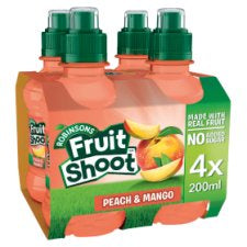 Robinsons Fruit Shoot Peach & Mango 4x200ml*
