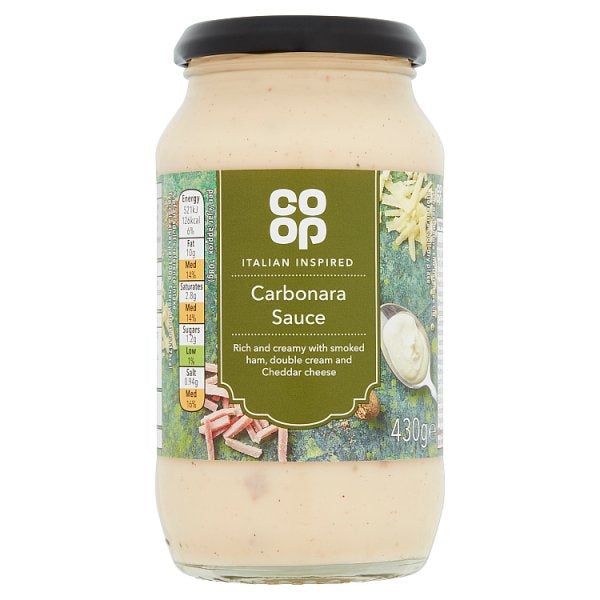 Co-op Carbonara Pasta Sauce 430g