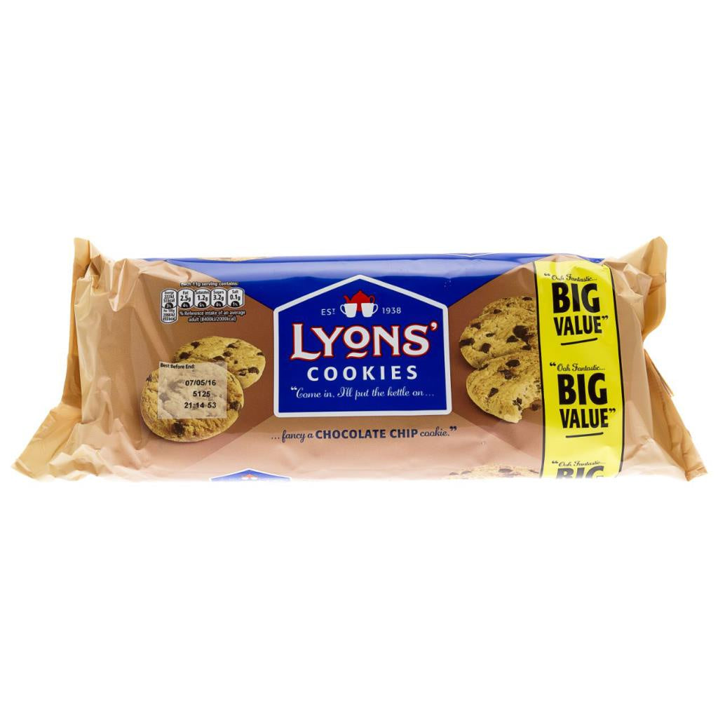 Lyons Chocolate Chip Cookies Twin Pk (2x200g)