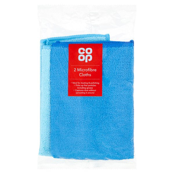 Co-op Microfibre cloths (2)*