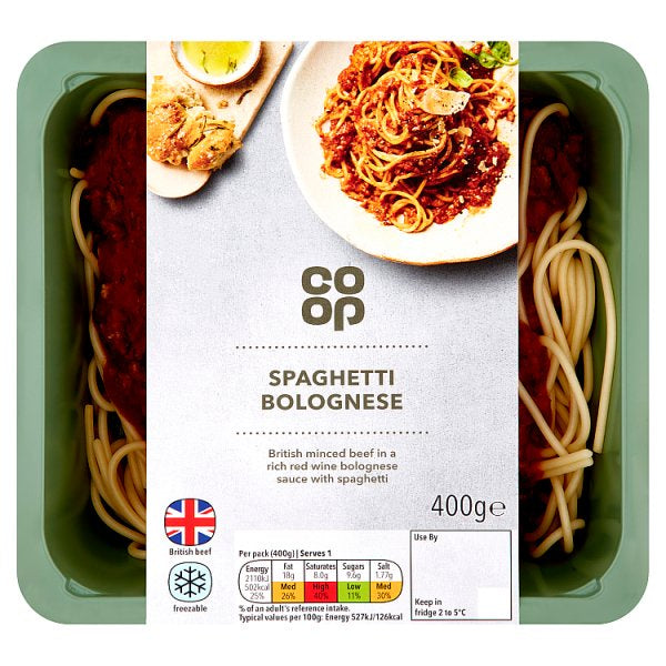 Co op Spaghetti Bolognese 400g