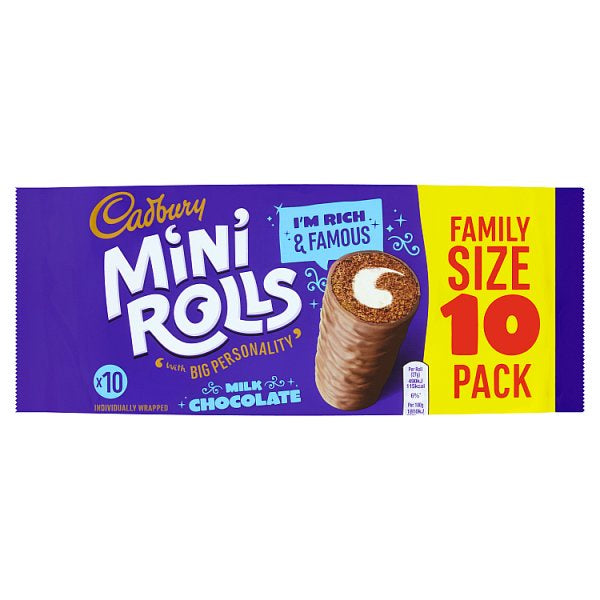 Cadbury Choc Mini Rolls 10pk #