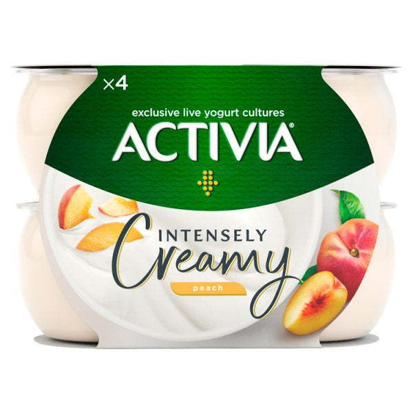Activia Creamy Peach 4x110g #