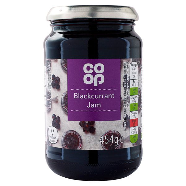 Co-op Blackcurrant Jam 454g